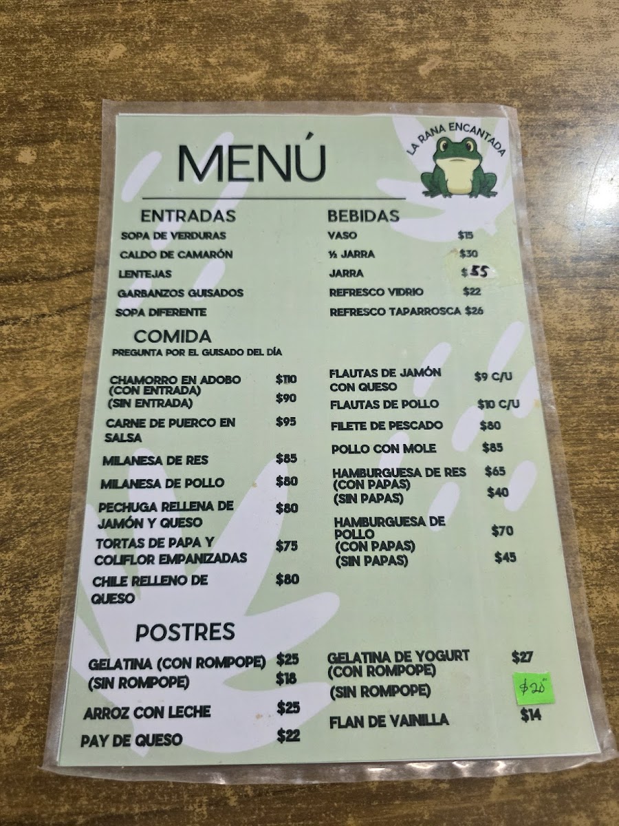 RESTAURAN LA RANA ENCANTADA Photo Menu 1