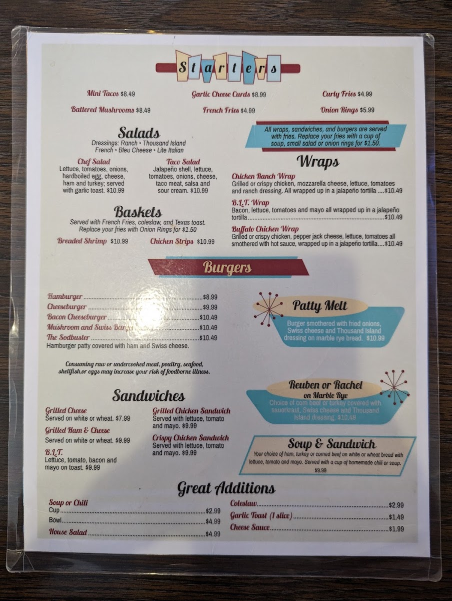 Alice's Family Restaurant Photo Menu 3