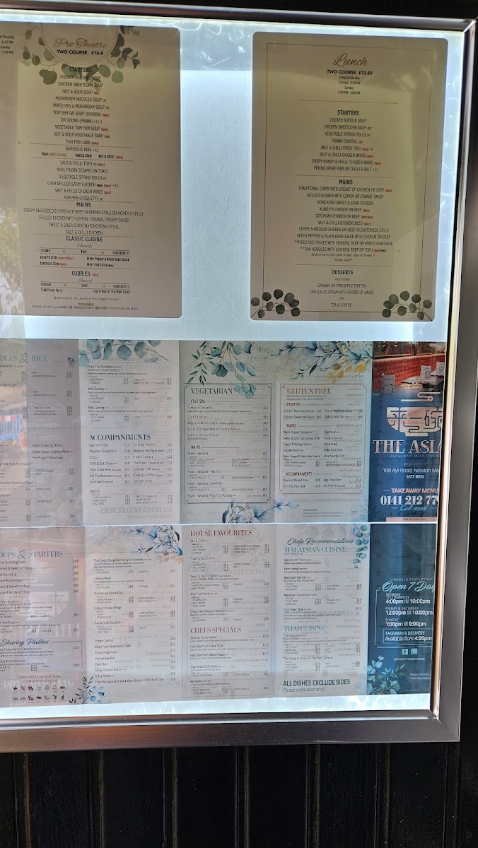 The Asian - Newton Mearns Photo Menu 7