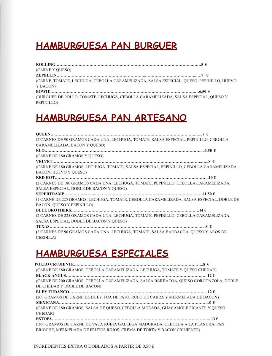 La Gramola Photo Menu 1
