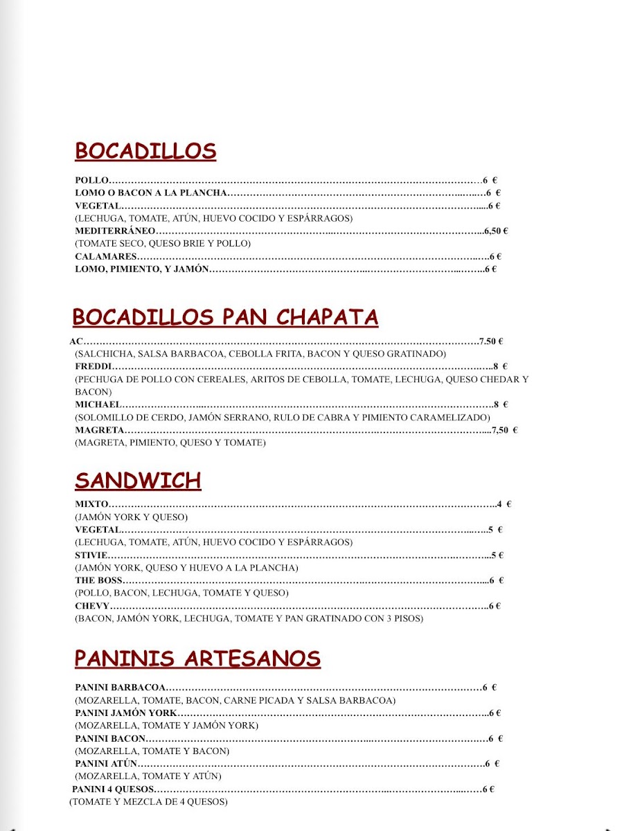 La Gramola Photo Menu 2