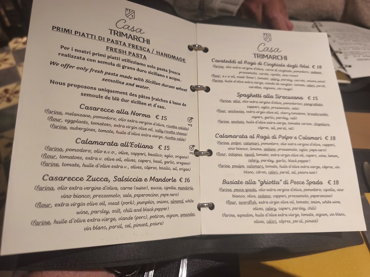Casa Trimarchi - Ristorante in Ortigia Photo Menu 4