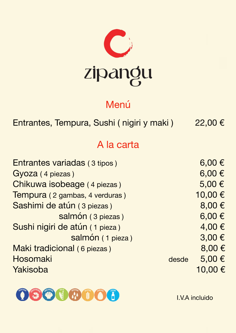 zipangu Photo Menu 1