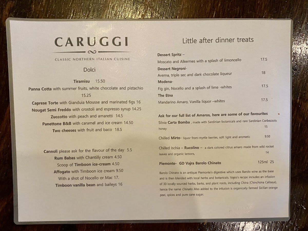 Caruggi Photo Menu 5