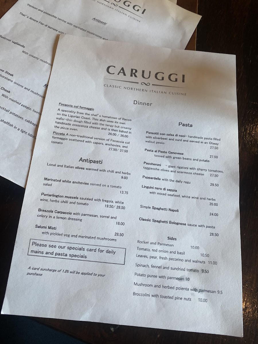 Caruggi Photo Menu 8