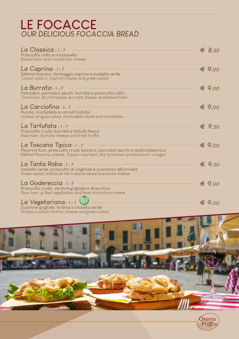 OSTERIA DEL PODERE Photo Menu 2