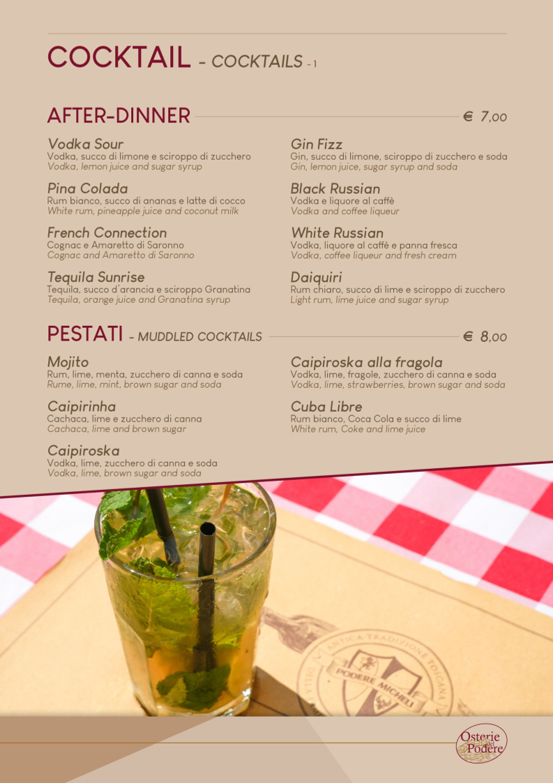 OSTERIA DEL PODERE Photo Menu 3