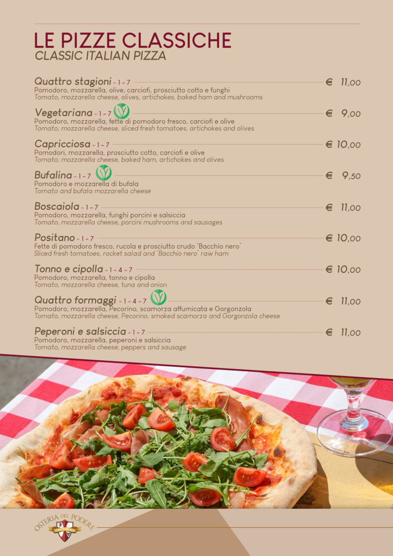 OSTERIA DEL PODERE Photo Menu 7