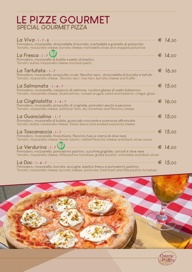 OSTERIA DEL PODERE Photo Menu 9
