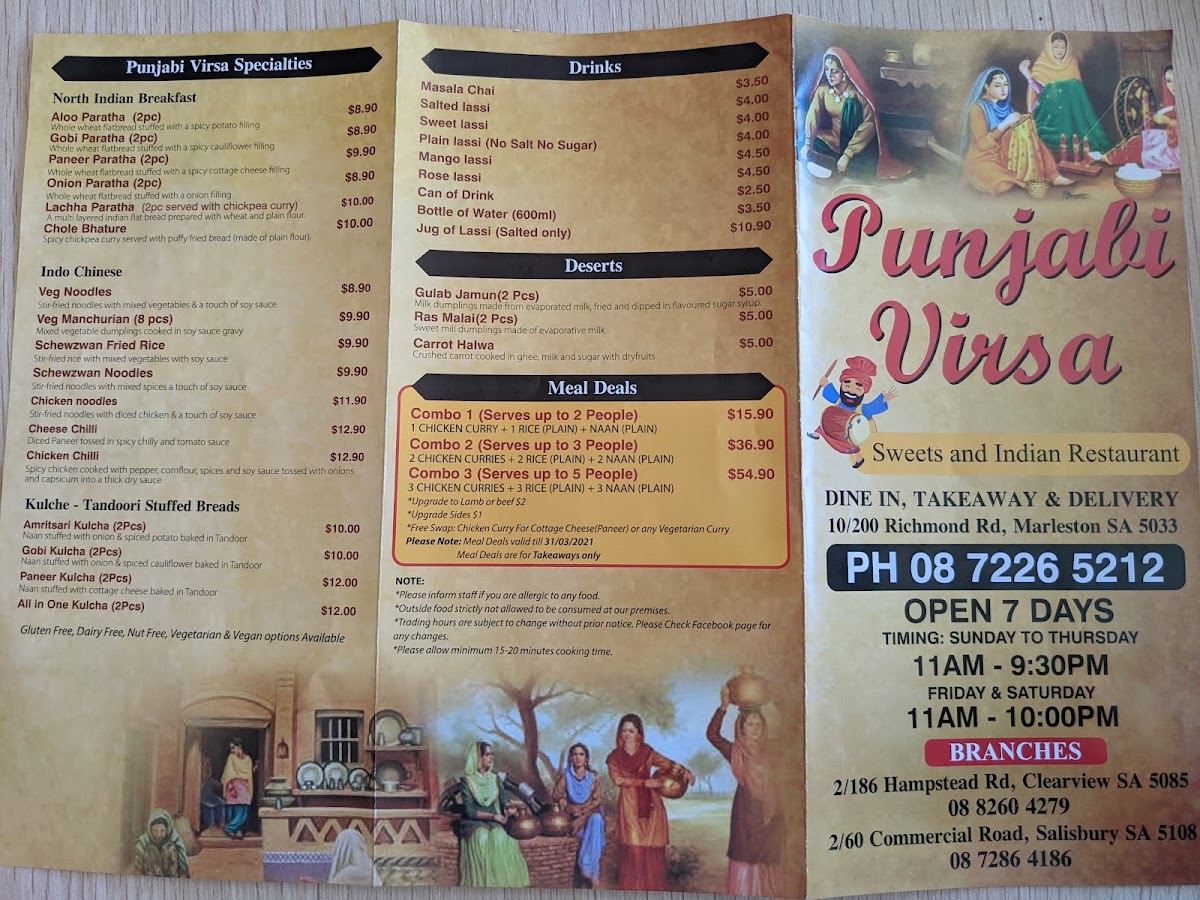 Punjabi Virsa Sweets & Restaurant Photo Menu 8