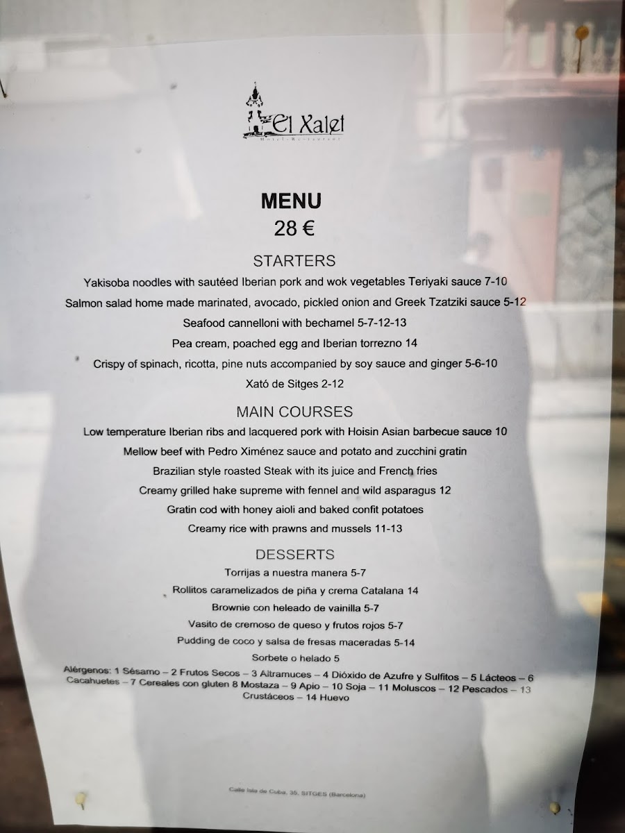 Restaurante El Xalet Photo Menu 2