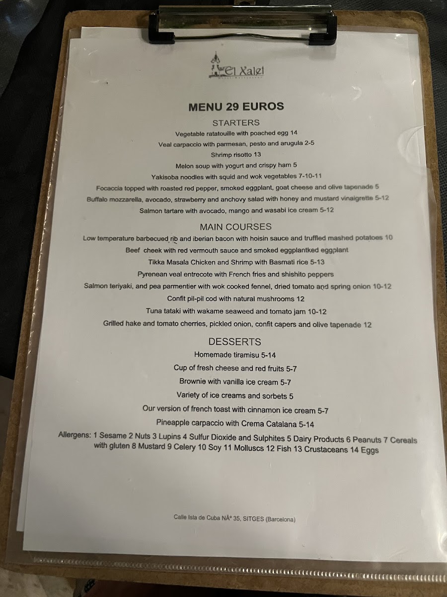 Restaurante El Xalet Photo Menu 3