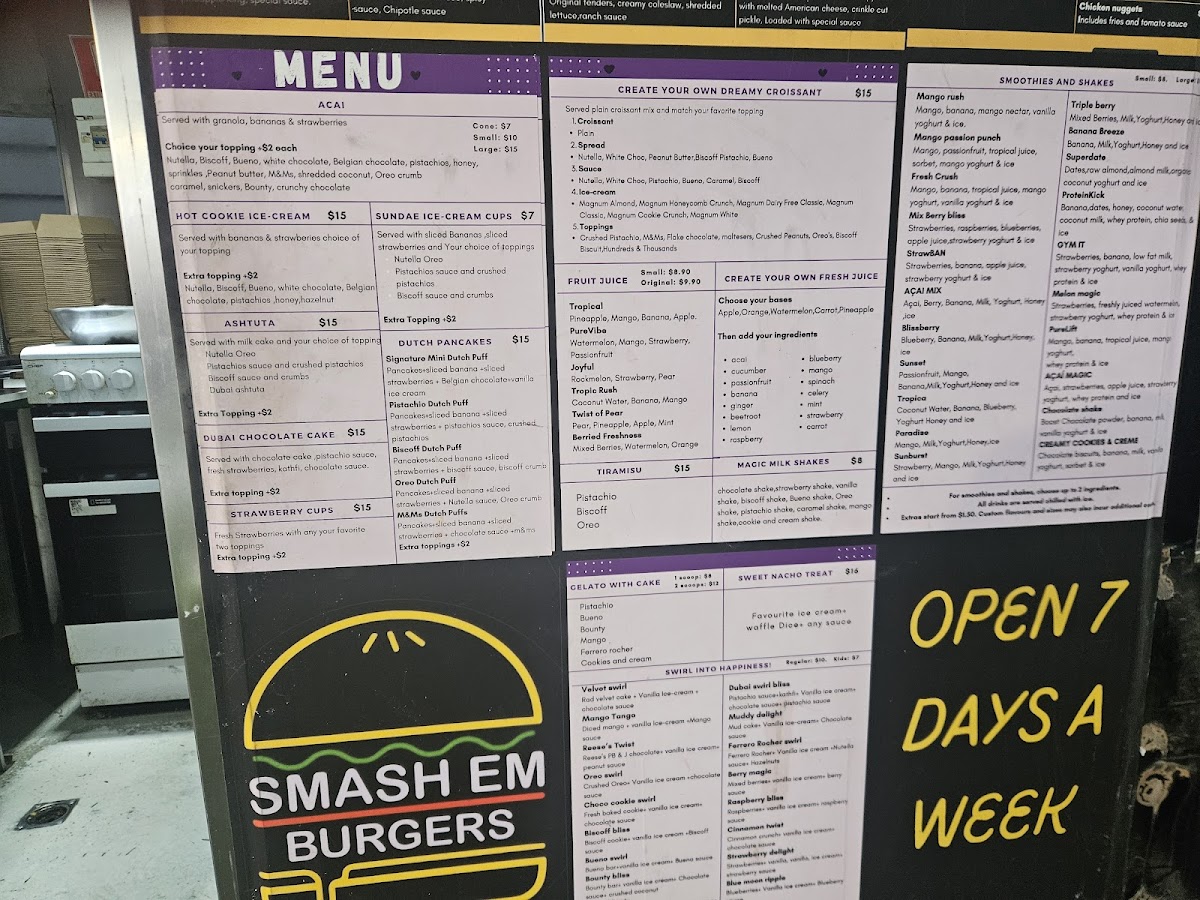 Smash Em Burgers Photo Menu 9