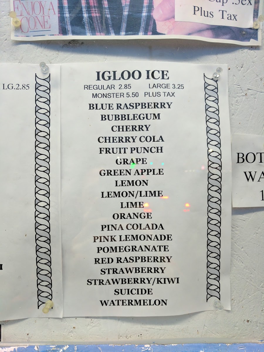 Burk's Igloo Photo Menu 9