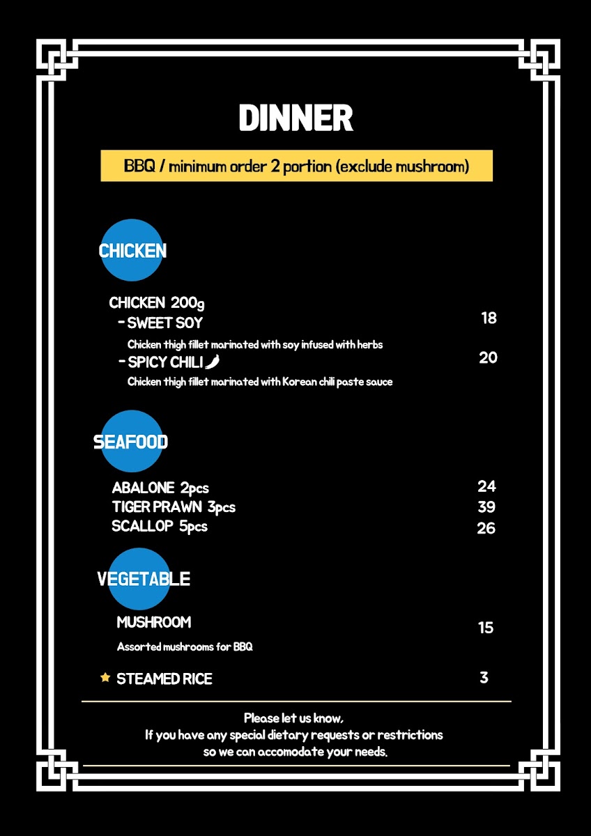 Mino Korean Charcoal BBQ Photo Menu 7
