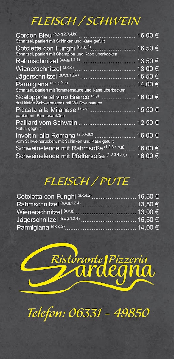 Ristorante & Pizzeria Sardegna Photo Menu 4