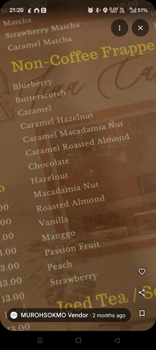 Icaa Cafe Photo Menu 9
