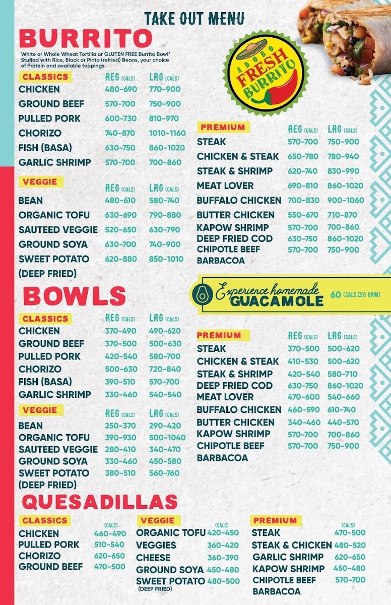 Fresh Burrito Photo Menu 4