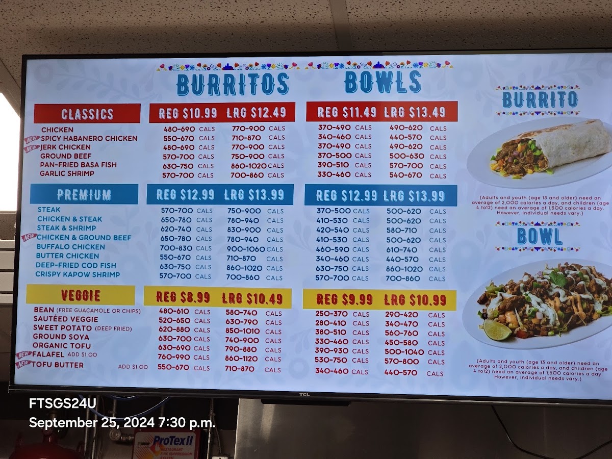 Fresh Burrito Photo Menu 5