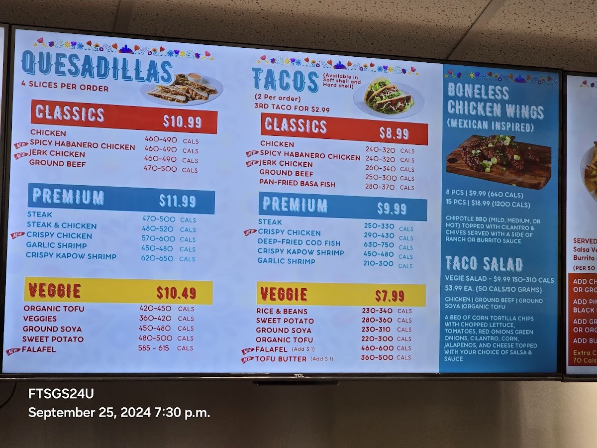 Fresh Burrito Photo Menu 7