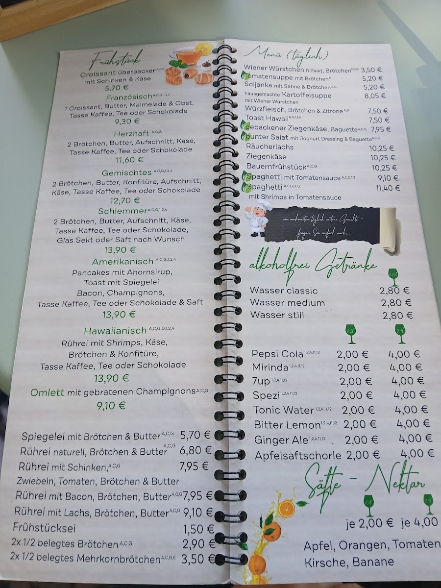 Café Krüger Photo Menu 1
