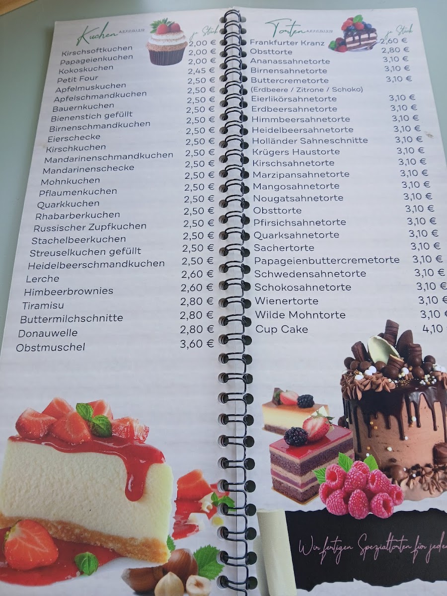 Café Krüger Photo Menu 2