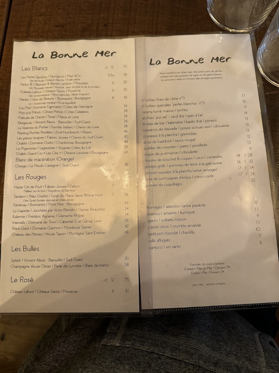 La Bonne Mer Photo Menu 7