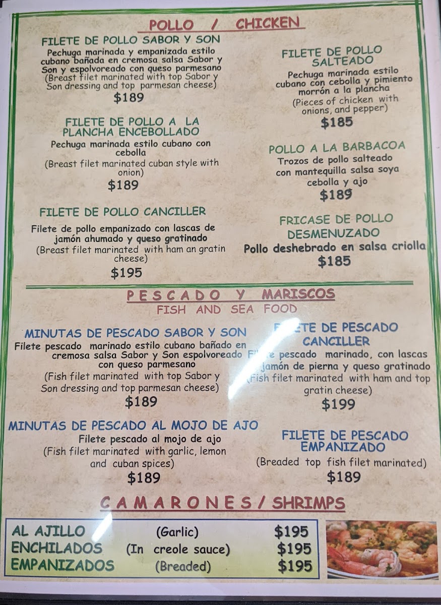Restaurante Sabor y Son Photo Menu 7