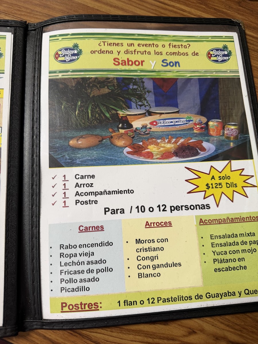 Restaurante Sabor y Son Photo Menu 9