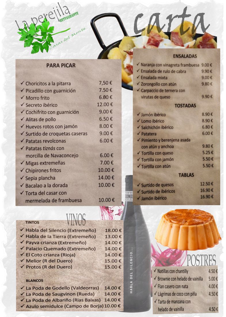 Restaurante La Perejila Photo Menu 3