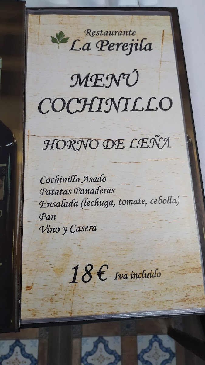 Restaurante La Perejila Photo Menu 8