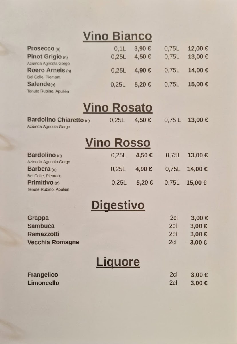 Trattoria da Bruno Photo Menu 2