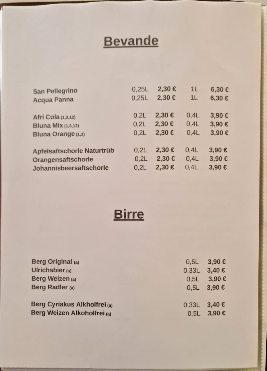 Trattoria da Bruno Photo Menu 4