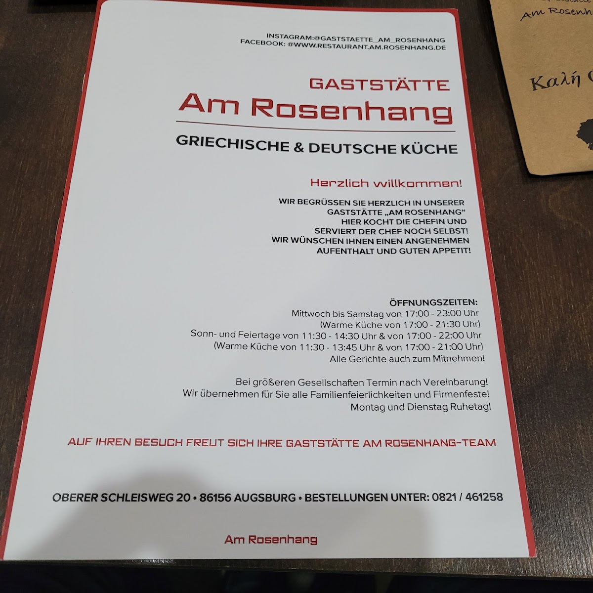 Restaurant Am Rosenhang Photo Menu 8