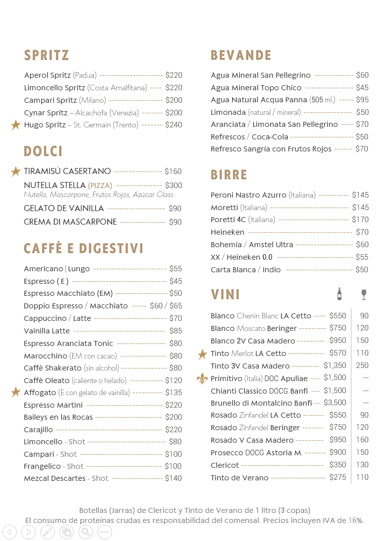 CASERTANO Photo Menu 2