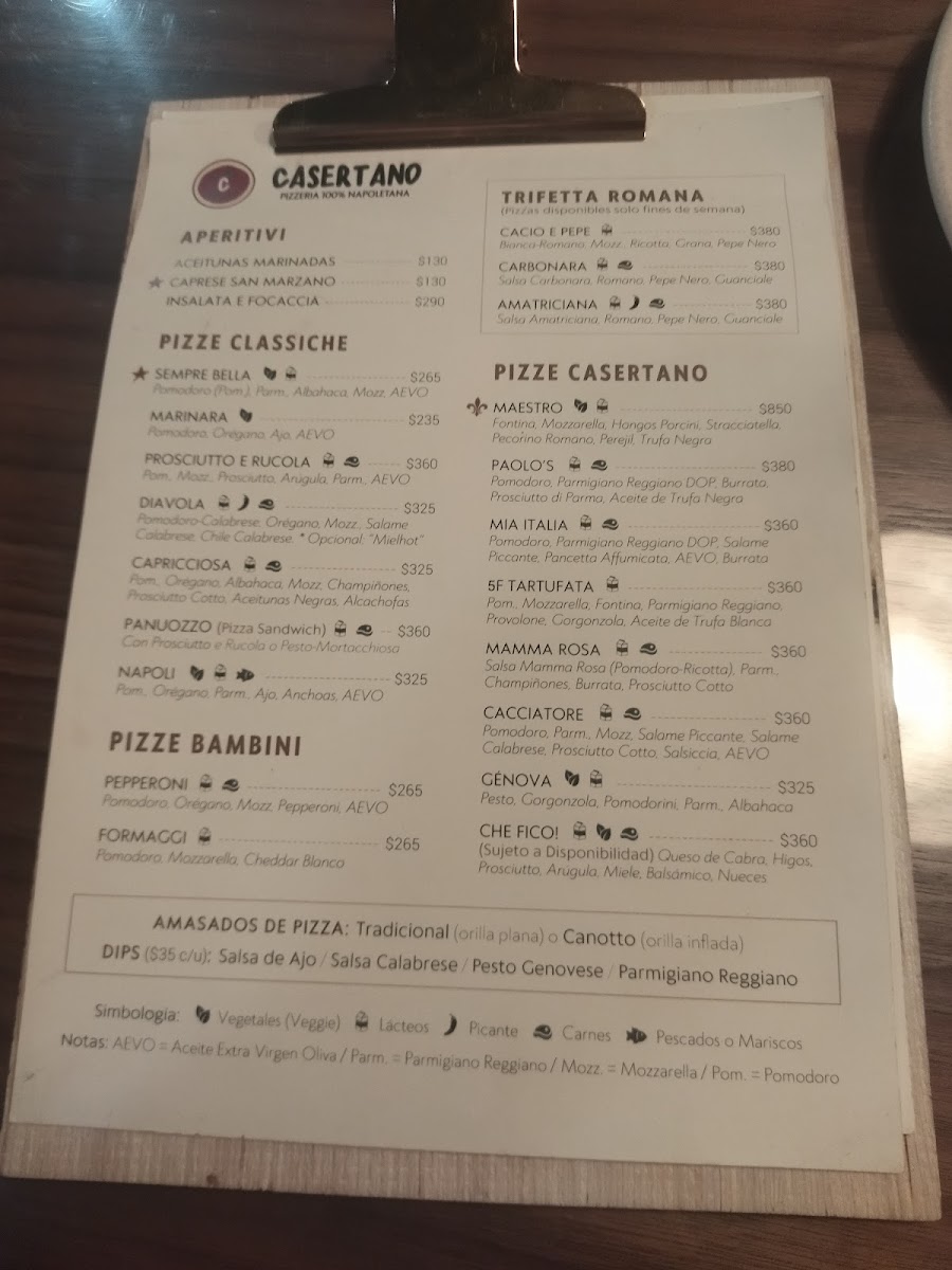 CASERTANO Photo Menu 9