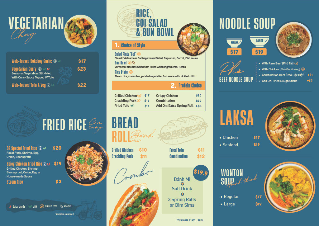 Saigon Times - Vietnamese Restaurant Photo Menu 1
