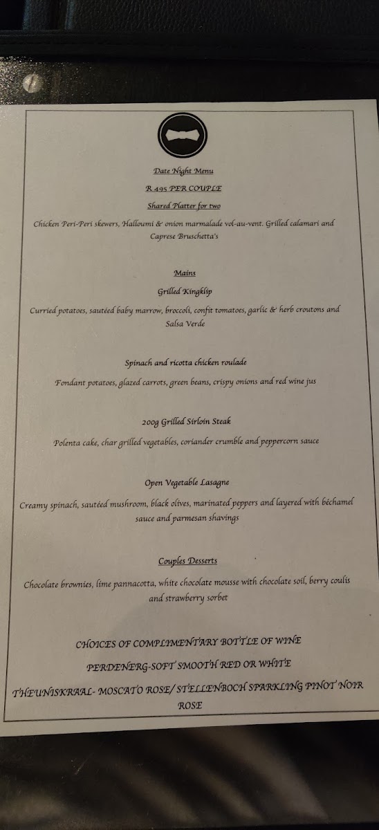 Butlers Restaurant and Bar Photo Menu 8