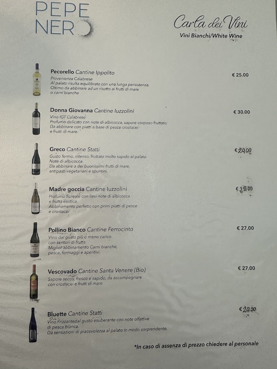 Pepe Nero Photo Menu 3