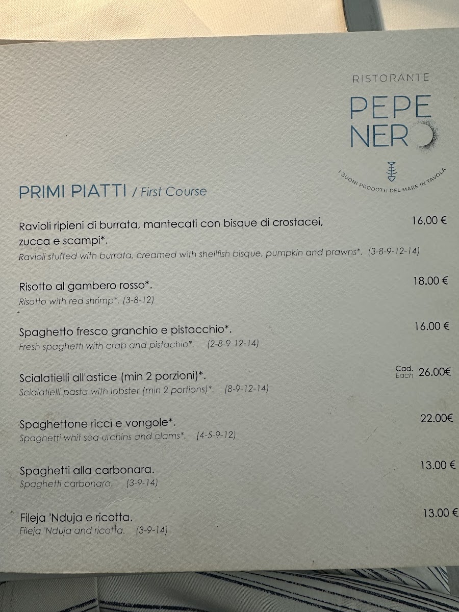 Pepe Nero Photo Menu 6
