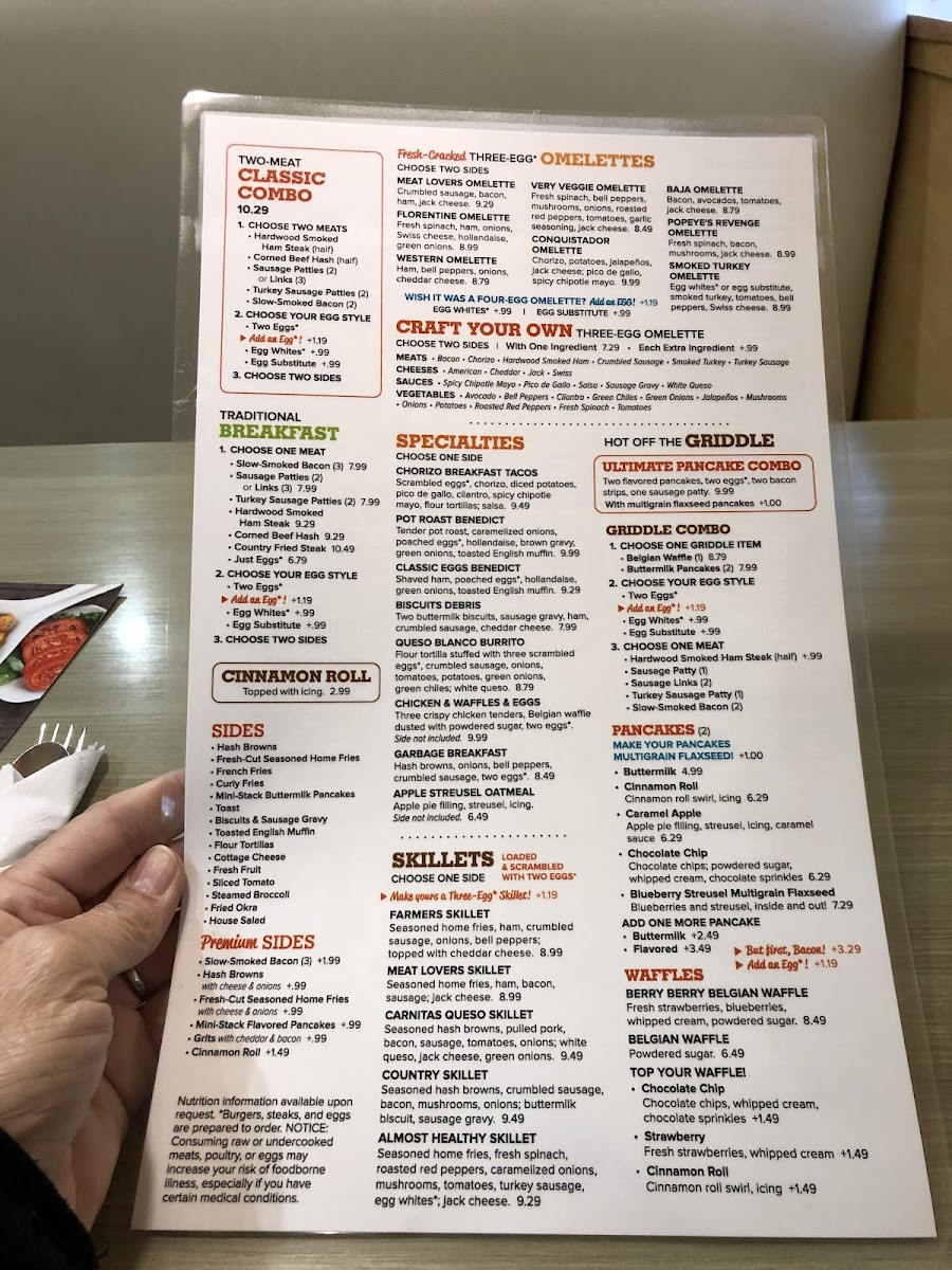 Jimmy's Egg Photo Menu 1