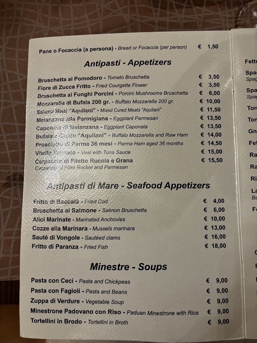 Ristorante Al Padovano Photo Menu 6