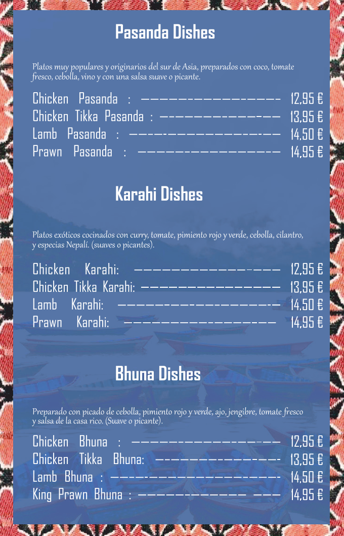 Restaurante Namaste Nepal Photo Menu 9