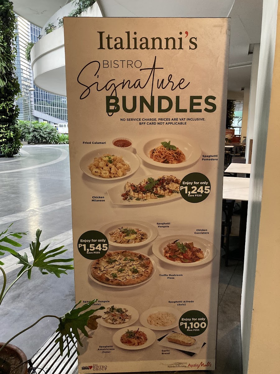 Italianni's Restaurant Photo Menu 10