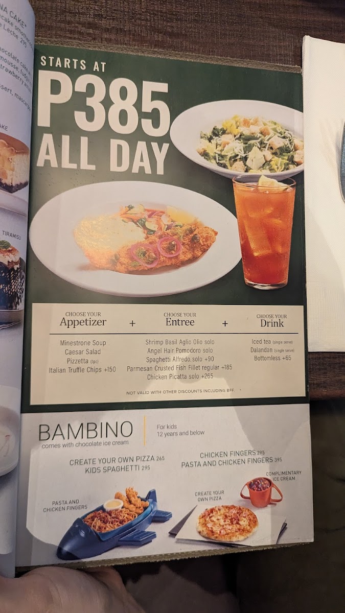 Italianni's Restaurant Photo Menu 6