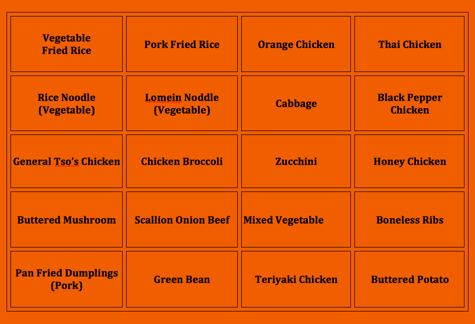 Feast Buffet Photo Menu 2