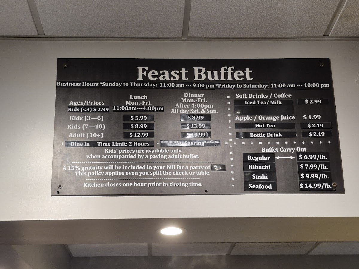 Feast Buffet Photo Menu 4