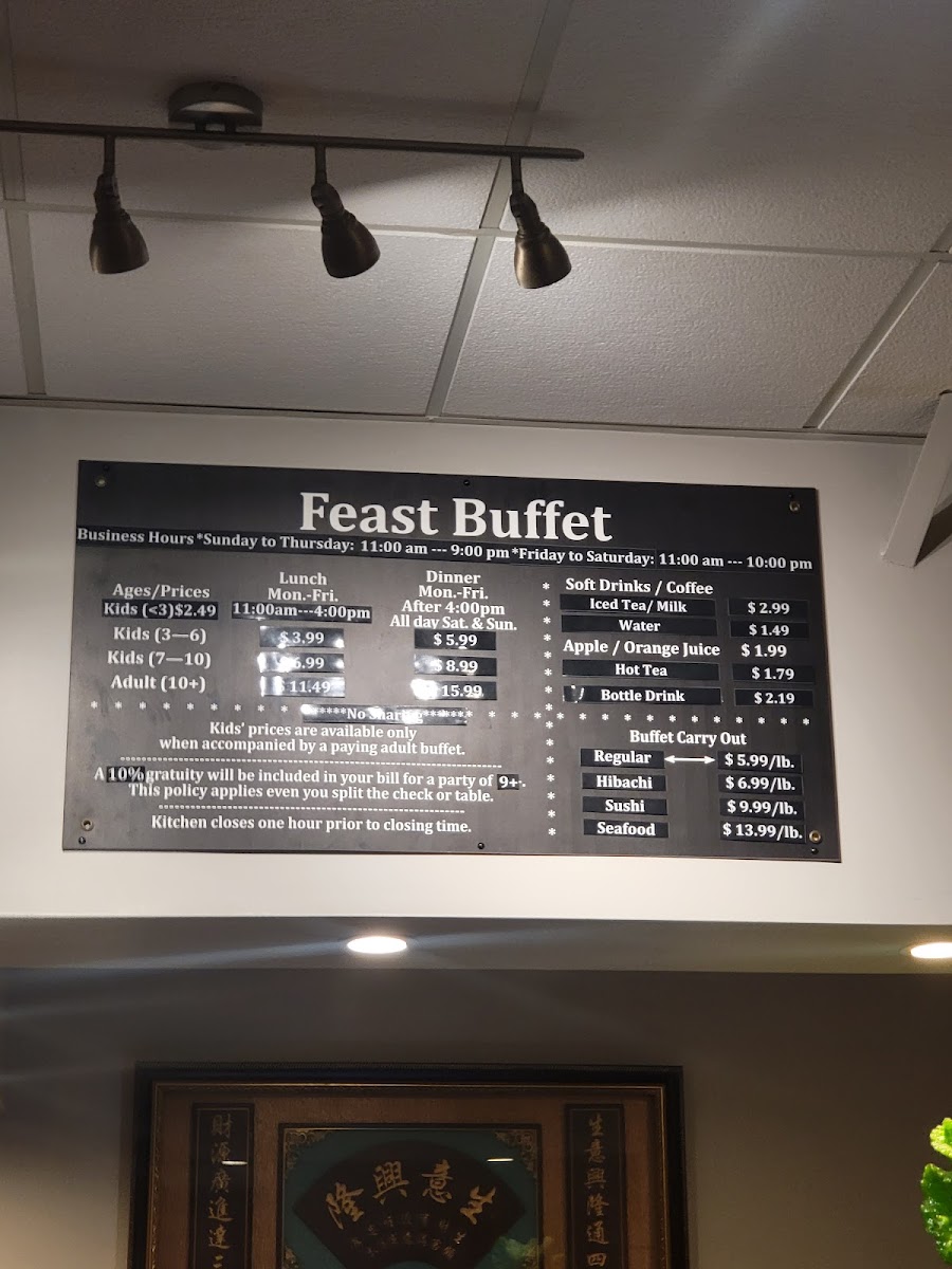 Feast Buffet Photo Menu 7