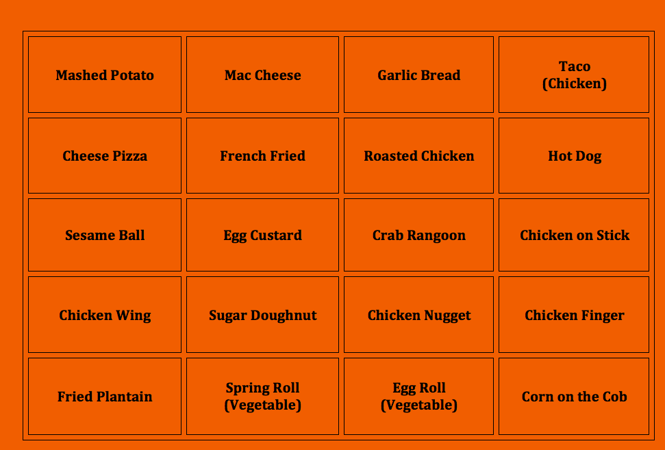 Feast Buffet Photo Menu 8