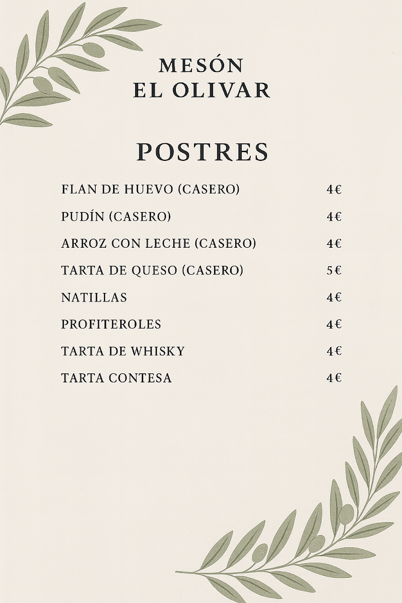 Meson El Olivar Photo Menu 5